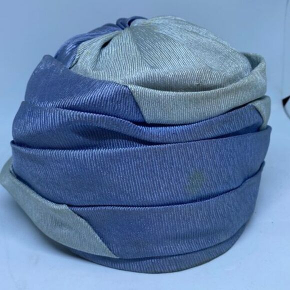 Vintage Blue Two-Tone Hat - Picture 1 of 10